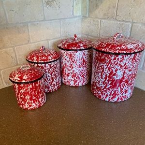 Enamelware Canister Set